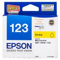 爱普生（Epson）T1234 大容量黄色墨盒 C13T123480（适用80W/700FW/1100）