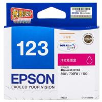 爱普生（Epson） T1233 大容量洋红色墨盒 C13T123380（适用80W/700FW/1100）