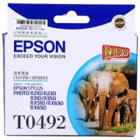 爱普生（EPSON）T0492 青色墨盒 C13T049280（适用Photo R210/R230/310）