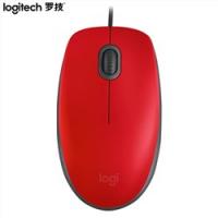 罗技（Logitech） M110 有线鼠标 对称鼠标 办公...