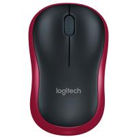 罗技（Logitech）M185 无线鼠标 黑色红边