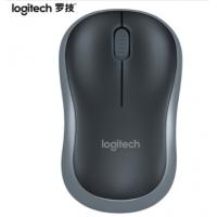 罗技（Logitech）M185 无线鼠标 黑色灰边