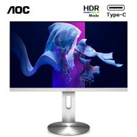 AOC 23.8英寸 IPS广视角 75Hz HDR Mode Type-C接口 办公节能 低蓝光不闪 旋转升降电脑显示器 I2490PXC