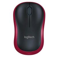 罗技（Logitech）M186  无线鼠标 黑色红边