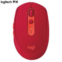 罗技（Logitech）M590 鼠标 无线蓝牙鼠标 办公鼠标 静音鼠标 对称鼠标 优联 宝石红 带无线2.4G接收器