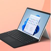 微软Surface Pro 8 二合一平板电脑 i5 8G+256G 亮铂金+典雅黑键盘盖 13英寸高刷触控屏 轻薄笔记本