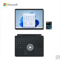 微软Surface Pro 8 i7 16G+512G 二合一平板笔记本电脑 石墨灰+典雅黑键盘盖(配触控笔槽) 13英寸高刷触控屏