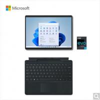 微软Surface Pro 8 二合一平板笔记本电脑 i7 16G+1T 亮铂金+典雅黑键盘套装(配触控笔槽) 13英寸高刷触控屏